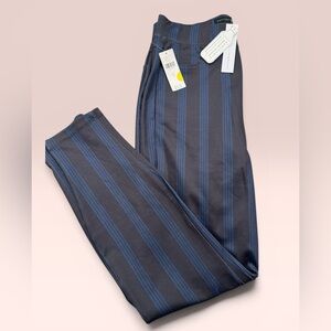 Anthropologie Navy and Blue Striped Women’s Pants
